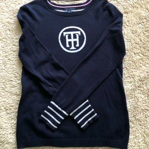 Tommy Hilfiger Mixed Media Scoop Neck Sweater, Size S.